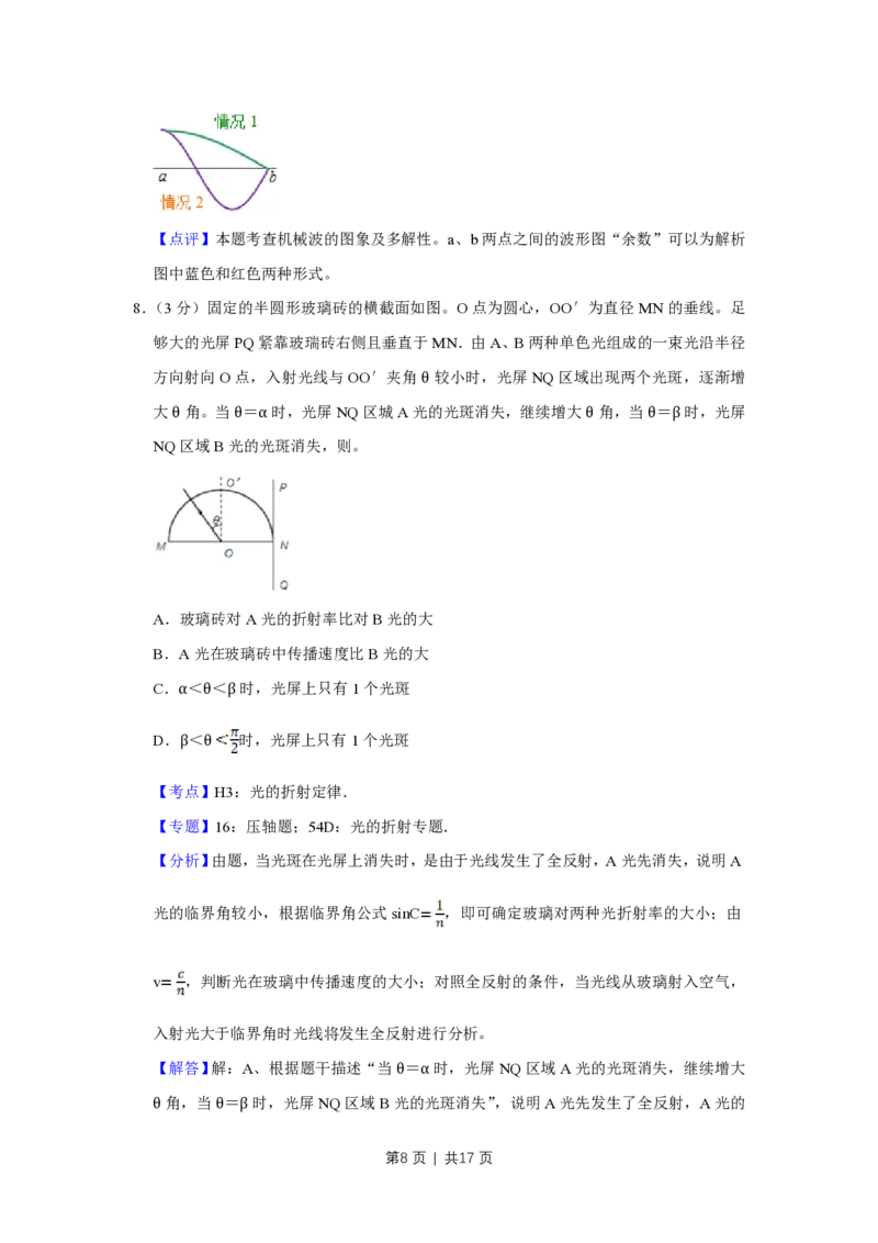 2013年高考物理试卷（天津）（解析卷）_物理历年高考真题_新&middot;PDF版2008-2025&middot;高考物理真题_物理（按试卷类型分类）2008-2025_自主命题卷&middot;物理（2008-2025）_天津自主命题&middot;物理（2008-2024）