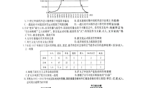 九师联盟高三上(开学考)-历史试题+答案(1)_2023年8月_028月合集_2024届九师联盟高三8月开学联考（XLG）