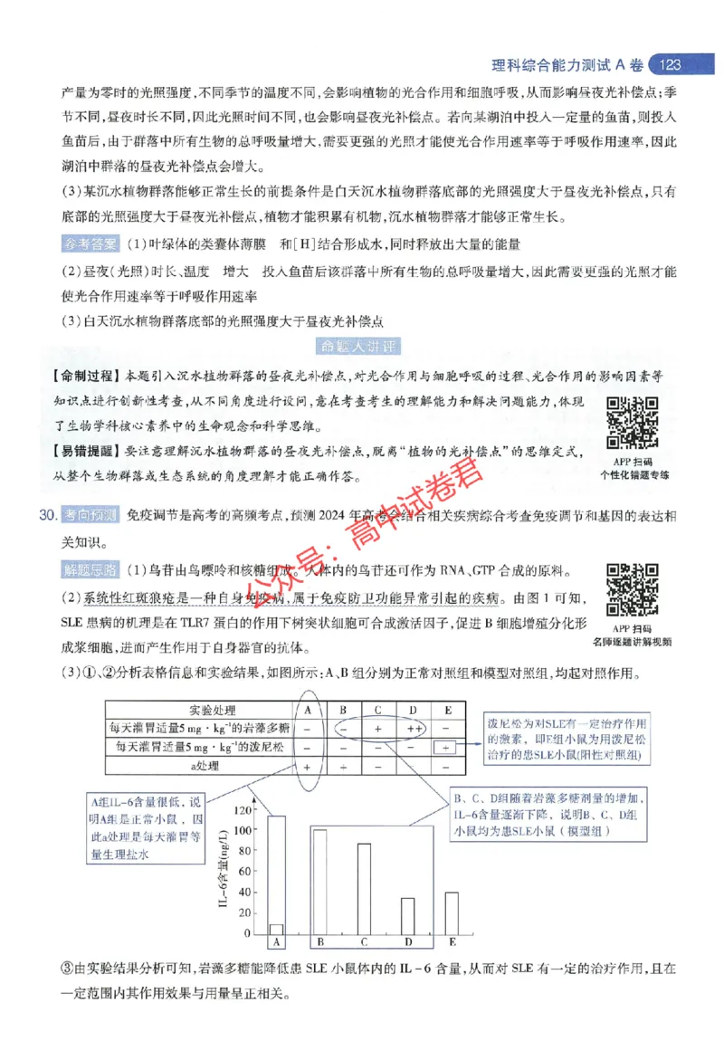 天星教育2024年高考临考预测押题密卷全国版理科卷命题人360度详解全息手册_1_2024高考押题卷_12024天星全系列_@@@天星临考押题密卷汇总重复