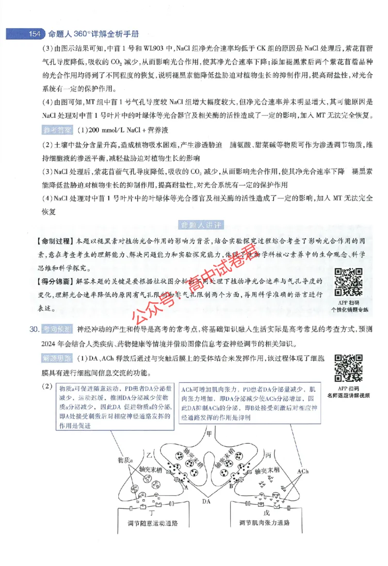 天星教育2024年高考临考预测押题密卷全国版理科卷命题人360度详解全息手册_1_2024高考押题卷_12024天星全系列_@@@天星临考押题密卷汇总重复