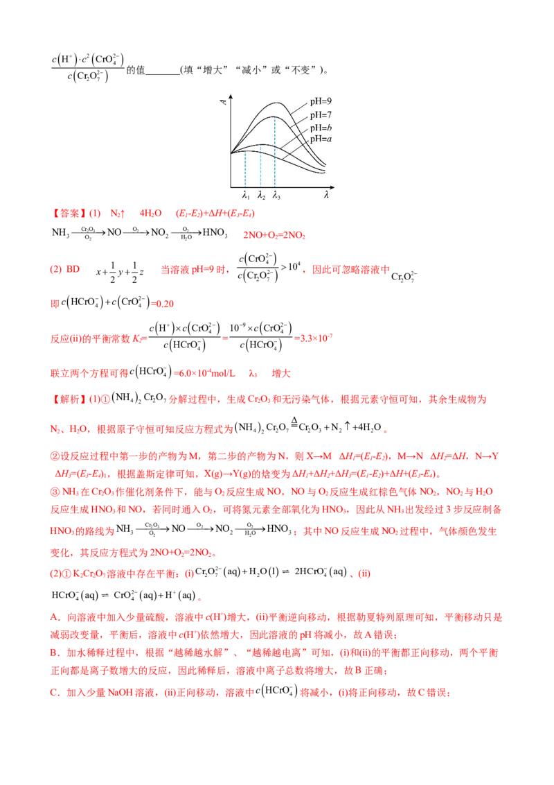 专题14化学反应原理综合题-三年（2022-2024）高考化学真题分类汇编（全国通用）（教师卷）_近10年高考真题汇编（必刷）_十年（2014-2024）高考化学真题分项汇编（全国通用）
