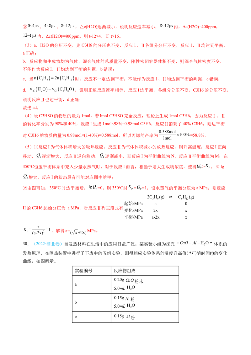 专题14化学反应原理综合题-三年（2022-2024）高考化学真题分类汇编（全国通用）（教师卷）_近10年高考真题汇编（必刷）_十年（2014-2024）高考化学真题分项汇编（全国通用）