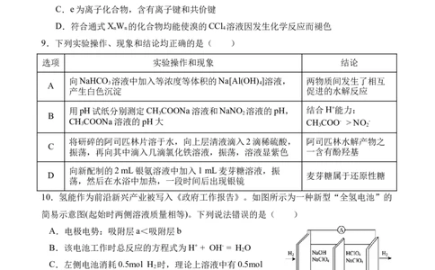 试卷(1)_2026年1月_260104云南省曲靖市第一中学2025-2026学年高三上学期教学质量检查四_云南省曲靖市第一中学2025-2026学年高三上学期教学质量检查四化学试题（含答案）