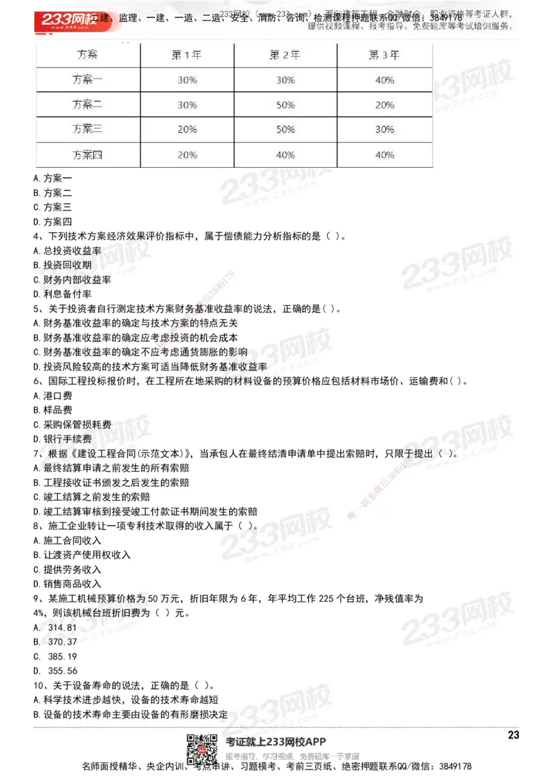 233-经济-历年真题-20-24年_2026年一级建造师_2026年一建经济_2025年一建经济SVIP_01-精华文档✿电子教材✿历年真题_02-历年真题PDF
