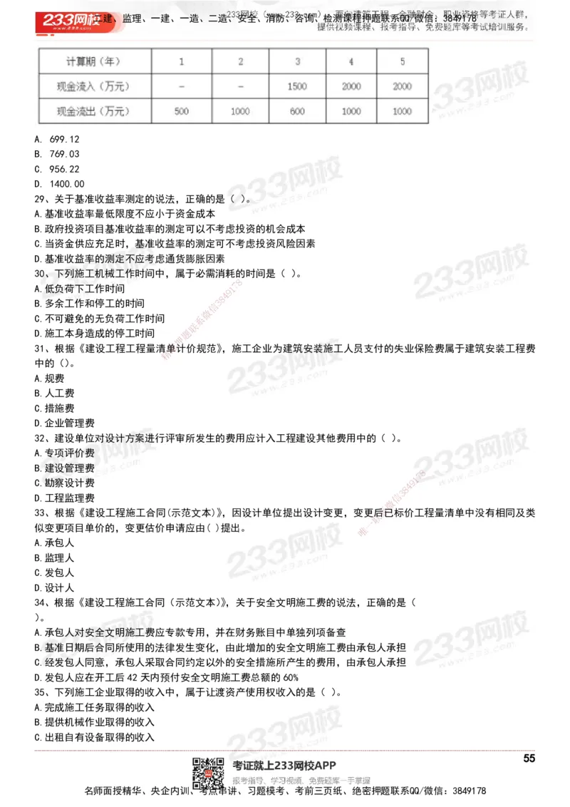 233-经济-历年真题-20-24年_2026年一级建造师_2026年一建经济_2025年一建经济SVIP_01-精华文档✿电子教材✿历年真题_02-历年真题PDF