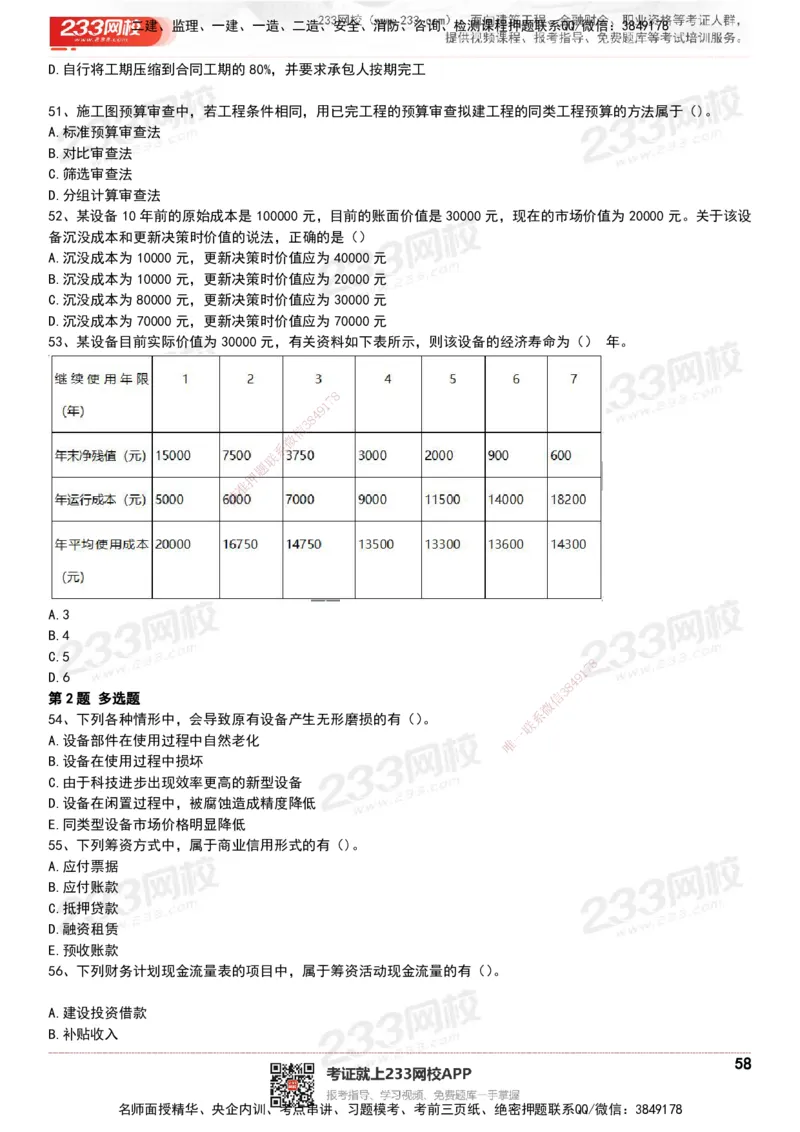 233-经济-历年真题-20-24年_2026年一级建造师_2026年一建经济_2025年一建经济SVIP_01-精华文档✿电子教材✿历年真题_02-历年真题PDF
