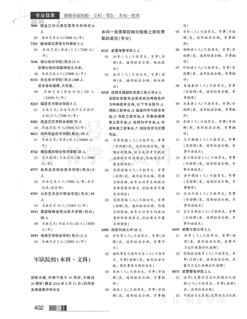2024提前批含文科艺体生_1.高考2025全国各省真题+答案_必看高考志愿填报价值2999_高考志愿填报_13-河南_河南17-23年_河南招生之友全套_2024文科招生之友分批次版本