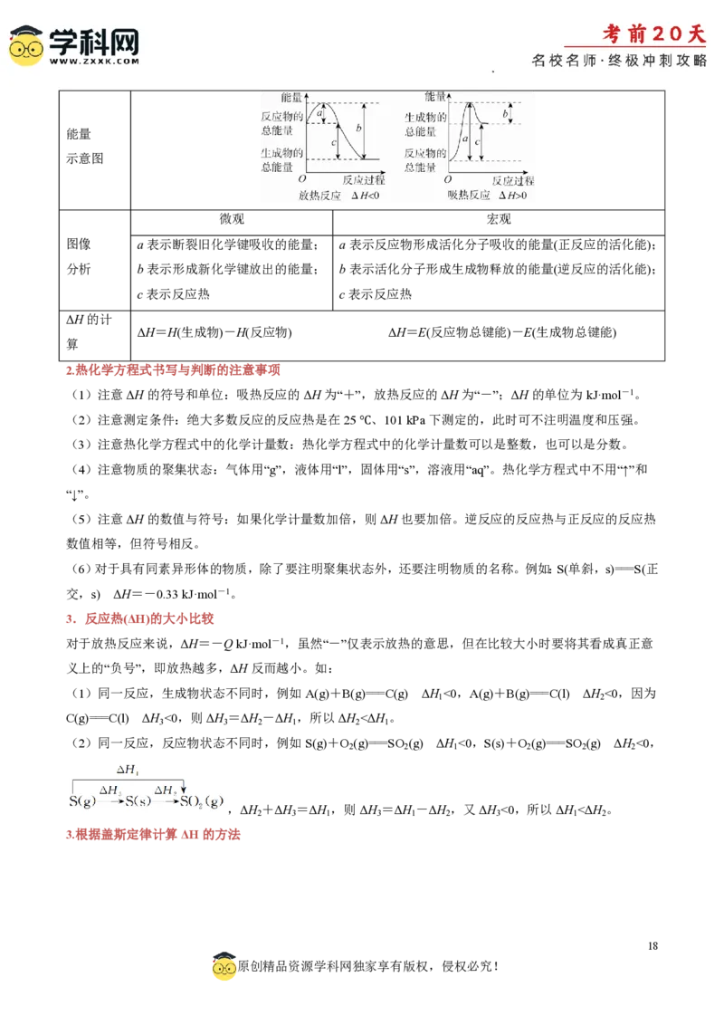 化学（三）-2024年高考考前20天终极冲刺攻略_2024高考押题卷_62024学科网全系列_20学科网高考考前终极攻略_化学-2024年高考考前20天终极冲刺攻略