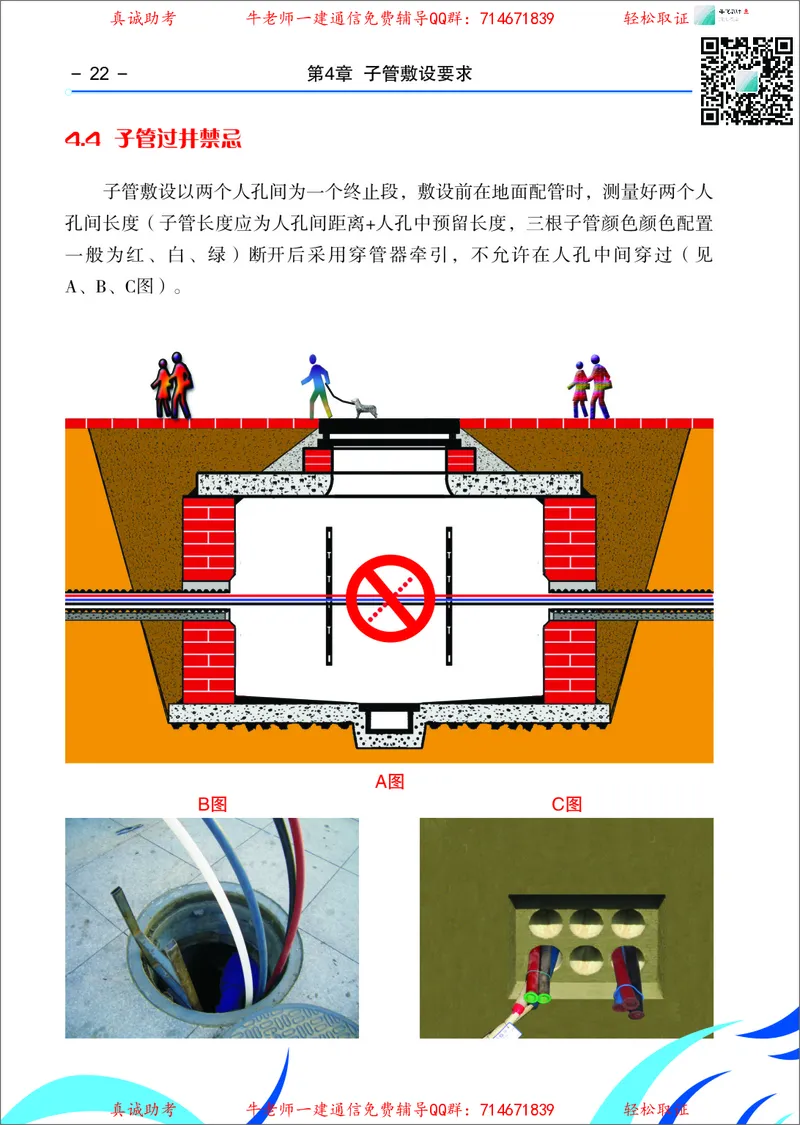 3、通信线路光缆安装工艺按工序全套图解&mdash;&mdash;管道_2026年一级建造师_2026年一建通信_2025年一建通信SVIP_02-基础精讲✿高端面授✿深度强化_11-通信《直播精讲班》牛飞SMR推荐