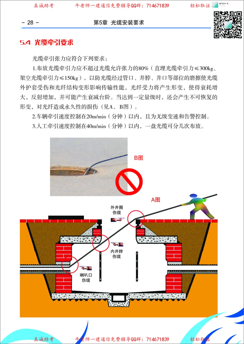 3、通信线路光缆安装工艺按工序全套图解&mdash;&mdash;管道_2026年一级建造师_2026年一建通信_2025年一建通信SVIP_02-基础精讲✿高端面授✿深度强化_11-通信《直播精讲班》牛飞SMR推荐