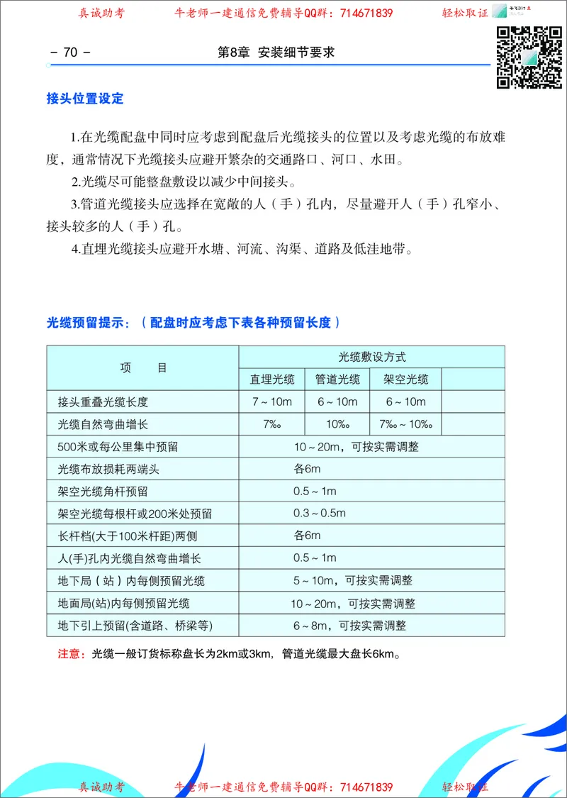 3、通信线路光缆安装工艺按工序全套图解&mdash;&mdash;管道_2026年一级建造师_2026年一建通信_2025年一建通信SVIP_02-基础精讲✿高端面授✿深度强化_11-通信《直播精讲班》牛飞SMR推荐
