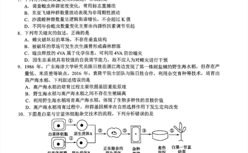 2024届Z20名校联盟（浙江省名校新高考研究联盟）高三第一次联考生物(1)_2023年8月_028月合集_2024届浙江省名校新高考研究联盟（Z20名校联盟）高三第一次联考