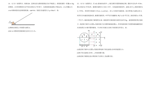 黑龙江省大庆市大庆中学2024-2025学年高三上学期12月模拟考试物理PDF版含解析（可编辑）_2025年1月_250103黑龙江省大庆市大庆中学2024-2025学年高三上学期12月二模