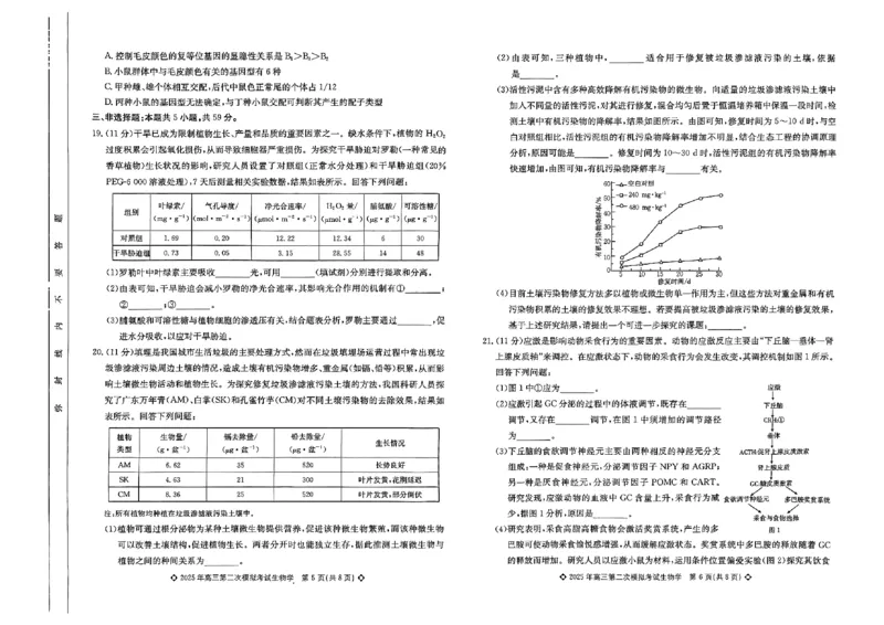 高三生物试题_2025年5月_2505162025届河北省保定市高三二模（全科）_2025届河北省保定市高三二模生物试题