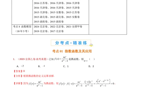 专题14指数、对数、幂函数、函数图象、函数零点及函数模型的应用（教师卷）-十年（2015-2024）高考真题数学分项汇编（全国通用）_近10年高考真题汇编（必刷）