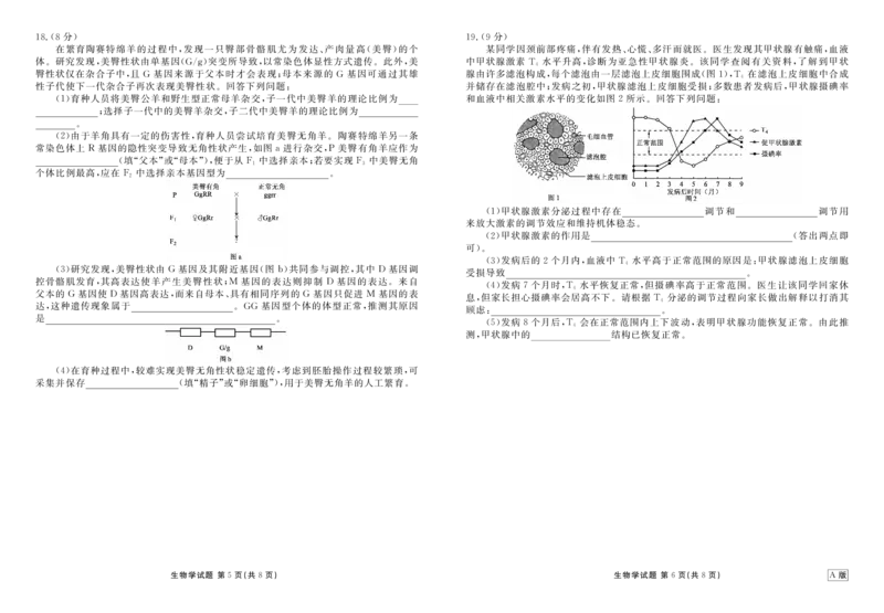 高三生物正文（2026届高三年级9月份联考）_2025年9月_250905衡水金卷四省（四川，云南）高三联考9月联考（全科）_生物