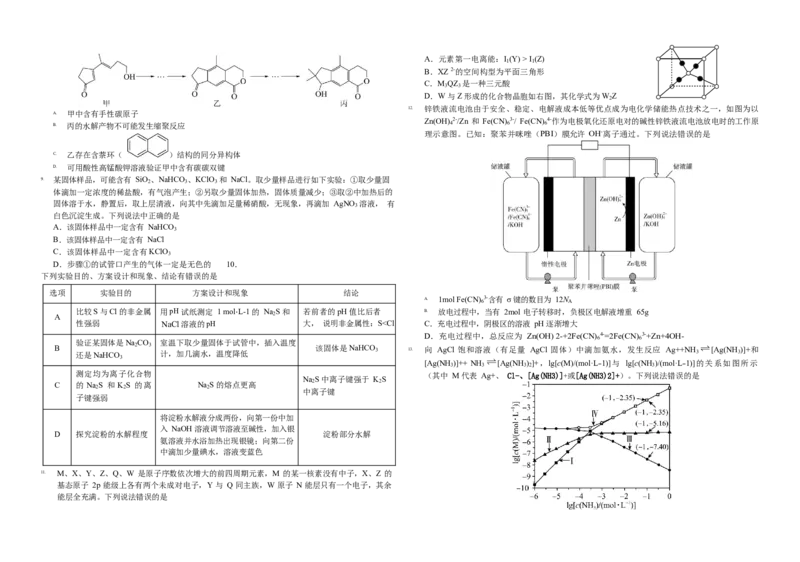 2023年9月THUSSAT中学生标准学术能力高三上学期诊断性测试理科综合试卷_2023年9月_01每日更新_16号_全科THUSSAT中学生标准学术能力诊断性测试高三上学期9月测试