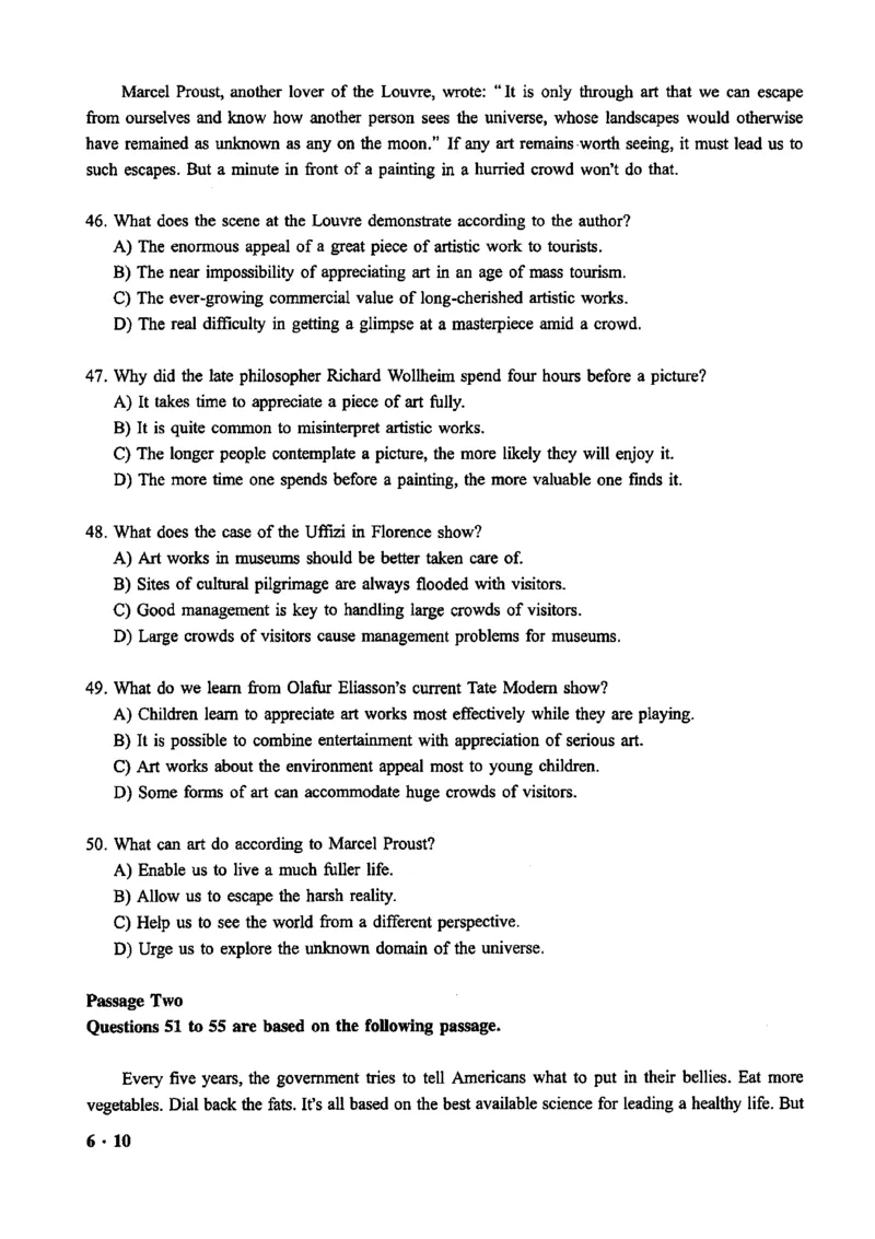 2020.12六级真题第1套可复制可搜索，打印首选_英语四六级整合_英语四六级真题版本二此版为主此文件夹会持续更新_六级真题_1.六级真题+答案解析+听力音频_2020年12月CET6