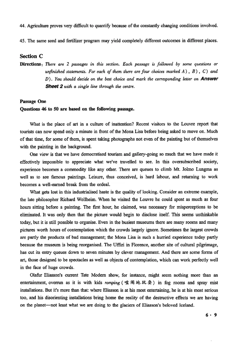 2020.12六级真题第1套可复制可搜索，打印首选_英语四六级整合_英语四六级真题版本二此版为主此文件夹会持续更新_六级真题_1.六级真题+答案解析+听力音频_2020年12月CET6