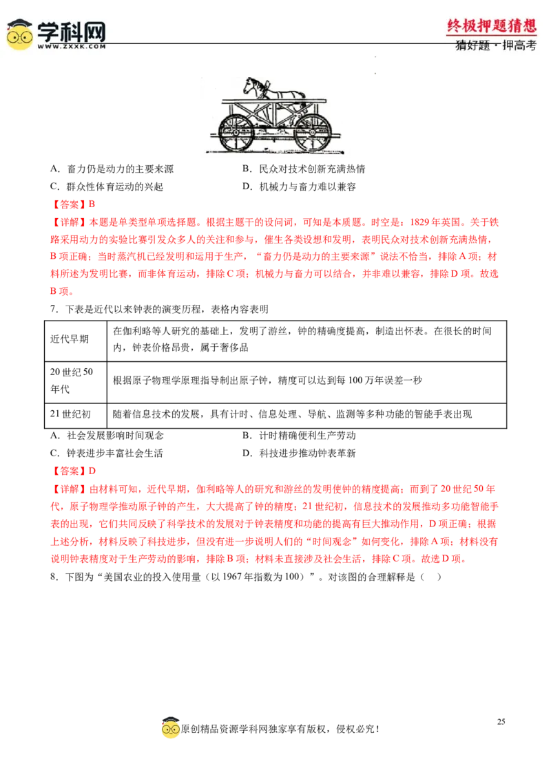 历史-2024年高考终极押题猜想（解析版）_2024高考押题卷_62024学科网全系列_212024年高考终极押题猜想_历史-2024年高考终极押题猜想