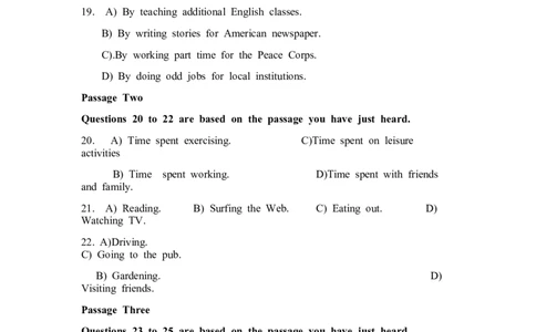 2013年12月大学英语四级考试真题(第1套)_英语四六级整合_英语四六级真题版本二此版为主此文件夹会持续更新_四级真题_1.四级真题+答案解析+听力音频(1989-2025)_2013年12月CET4_真题Word版