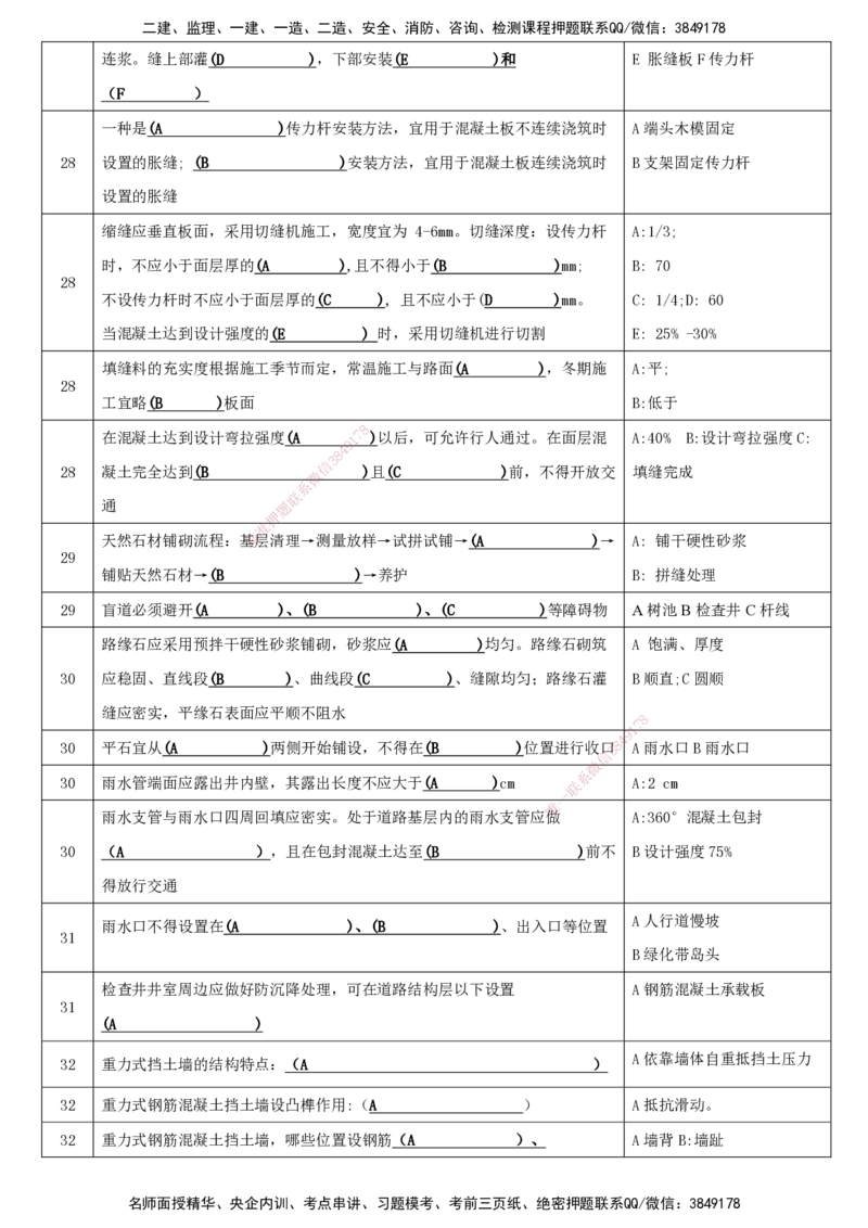 LCF-市政-考点默写本-吕从发_2026年一级建造师_2026年一建市政_2025年一建市政SVIP_01-精华文档✿电子教材✿历年真题_84-市政《默写本+案例问答+选择题》LCF