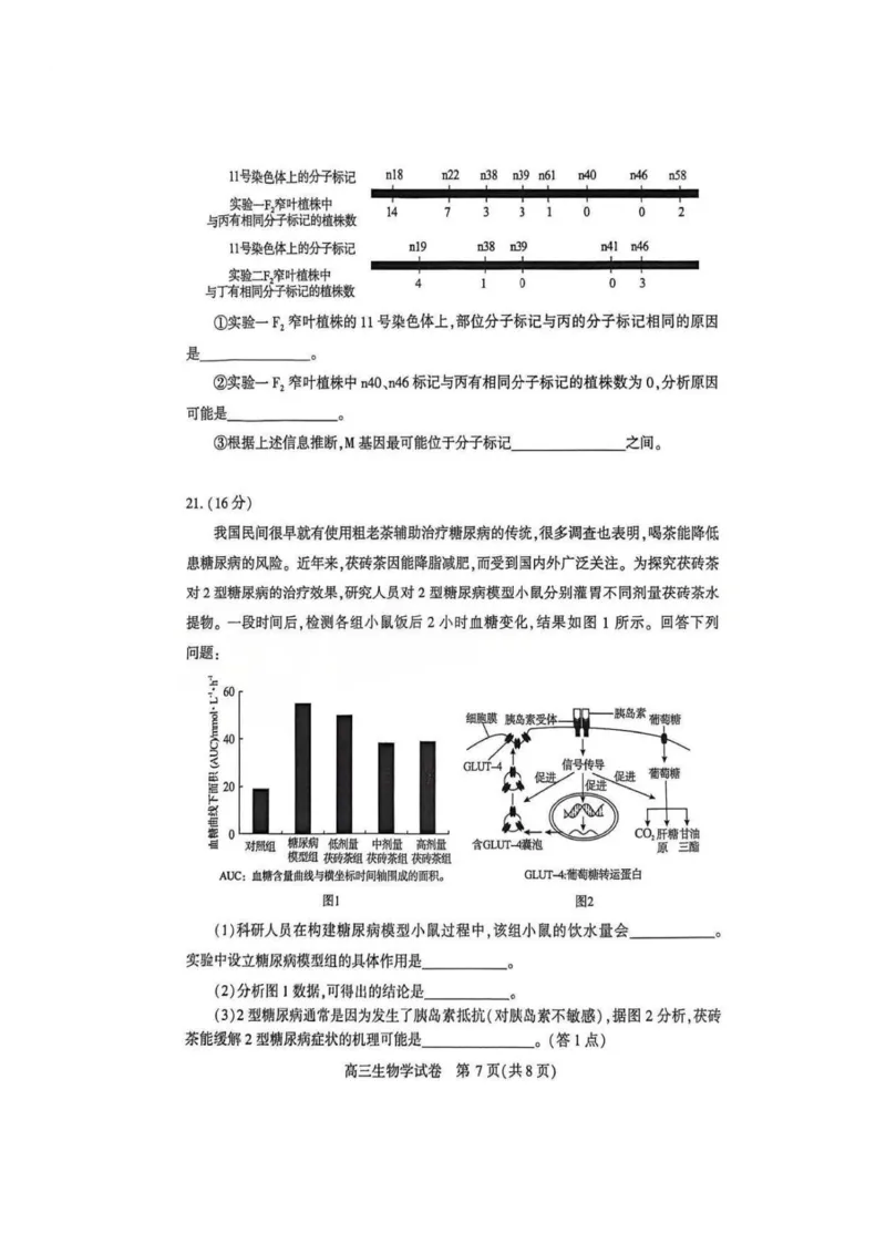 生物-湖北省荆州2026届高三年级元月质量检测(荆州宜昌荆门元调)(1)_2026年1月_260118湖北省荆州2026届高三年级元月质量检测(荆州宜昌荆门元调）（全科）