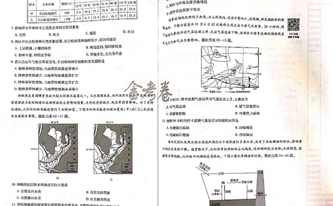 地理_2024高考押题卷_12024天星全系列_@@@天星临考押题密卷汇总重复_2024年tx高考临考押题密卷吉林专版_试卷