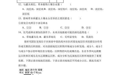 高三地理模拟四试题终稿_2025年5月_250527河南省实验中学2024-2025学年高三下学期第四次模拟考试（全科）_河南省实验中学2024-2025学年高三下学期第四次模拟考试地理
