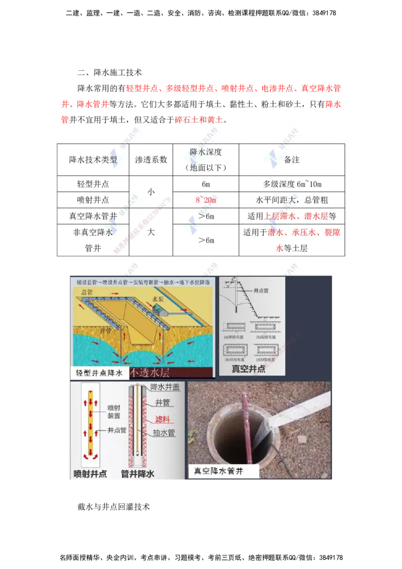 23.一建建筑基础精学-23-土石方工程施工3（降排水、开挖与回填）_2026年一级建造师_2026年一建建筑_2025年一建建筑SVIP_02-基础精讲✿高端面授✿深度强化_讲义