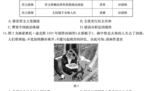 历史试卷（长郡高三二模）_2024年6月(1)_01按日期_01号_2024届湖南省炎德英才长郡中学高三模拟试卷(二)_湖南省长郡中学2024届高三年级模拟试卷(二)历史试题
