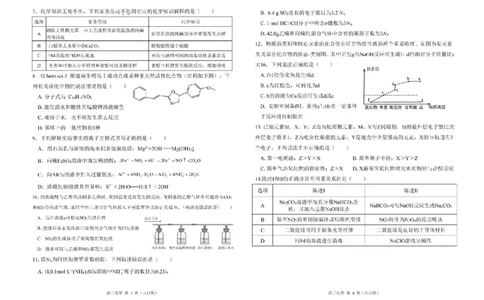 广东省南粤名校2024届高三上学期9月普通高中学科综合素养评价联考化学(1)_2023年9月_029月合集_2024届广东省南粤名校高三上学期9月普通高中学科综合素养评价联考