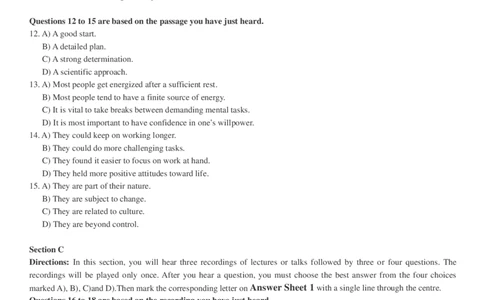 2018.12六级真题第1套_英语四六级整合_英语四六级真题版本二此版为主此文件夹会持续更新_六级真题_1.六级真题+答案解析+听力音频_2014年-2022年真题解析音频_2018年12月CET6