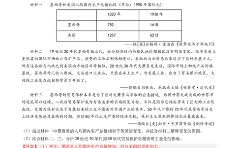 专题12世界殖民体系的形成、瓦解与亚非拉民族民主运动（解析卷）_近10年高考真题汇编（必刷）_十年（2014-2024）高考历史真题分项汇编（全国通用）