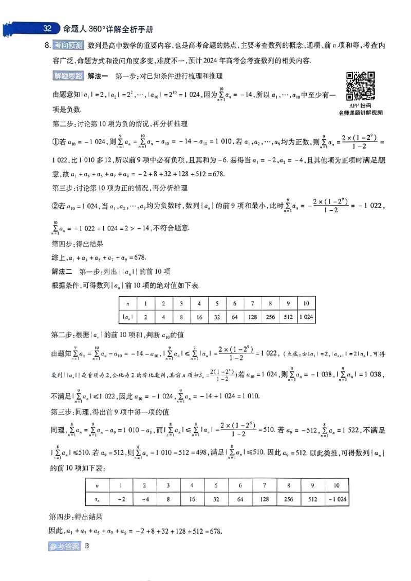 数学AB答案_2024高考押题卷_12024天星全系列_@@@天星临考押题密卷汇总重复_2024年tx高考临考押题密卷安徽专版_答案