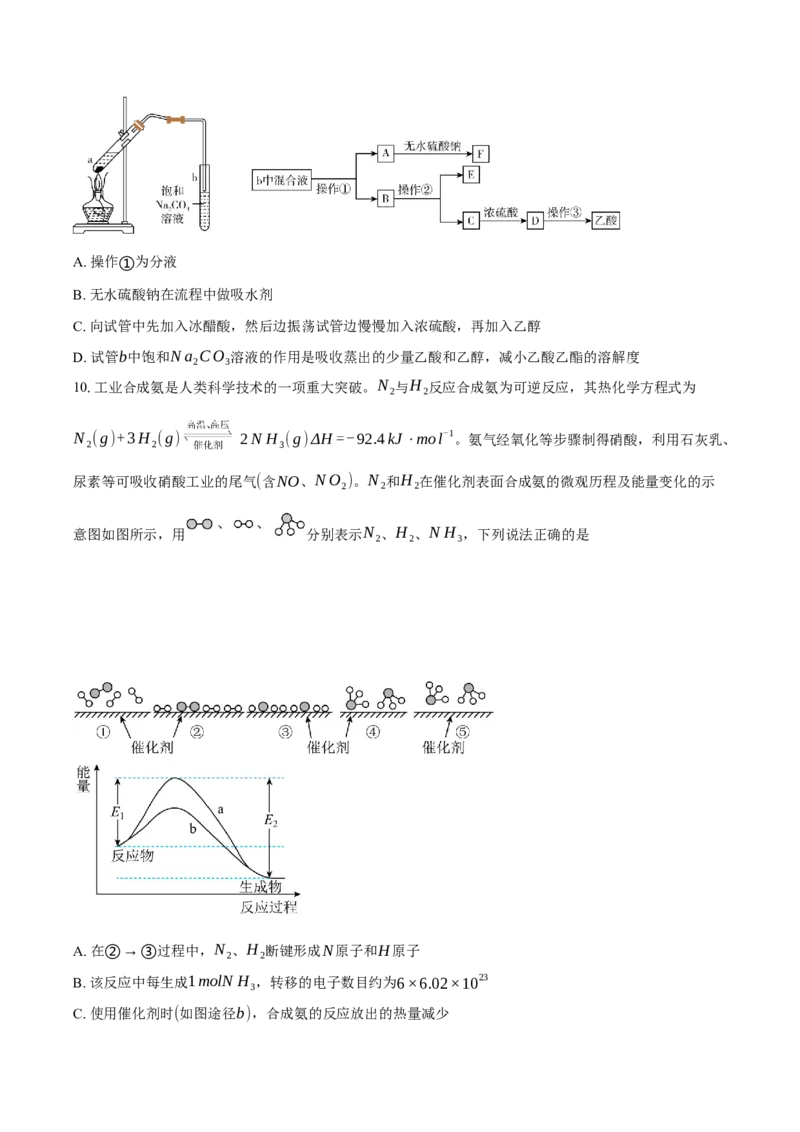 安徽省滁州市定远县育才学校2025-2026学年高三上学期1月月考化学试卷（含答案）(1)_2026年1月_260126安徽省滁州市定远县育才学校2025-2026学年高三上学期1月月考（全科）