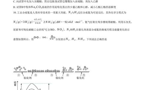 安徽省滁州市定远县育才学校2025-2026学年高三上学期1月月考化学试卷（含答案）(1)_2026年1月_260126安徽省滁州市定远县育才学校2025-2026学年高三上学期1月月考（全科）