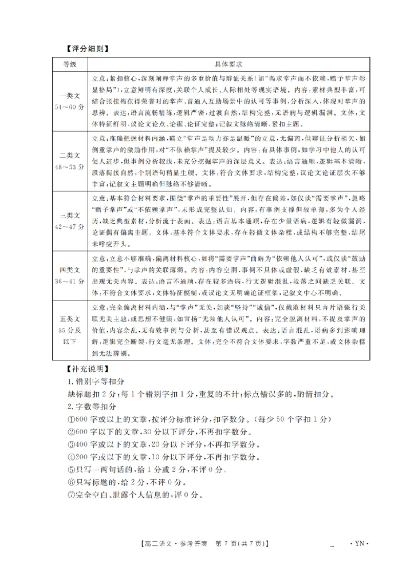 云南省2026届高三上学期1月百万大联考语文答案(1)_2026年1月_260129金太阳&middot;云南省2026届高三上学期1月百万大联考（全科）