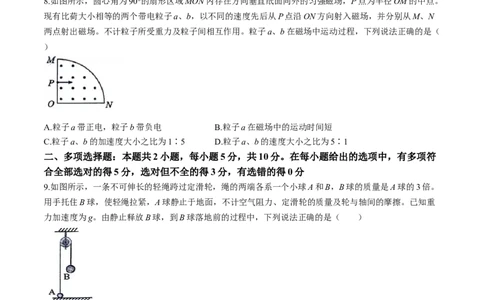 安徽师范大学附属中学2024届高三下学期最后一卷（三模）物理试题(无答案)(1)_2024年6月(1)_026月合集_2024届安徽师大附中高三下学期最后一卷（三模）