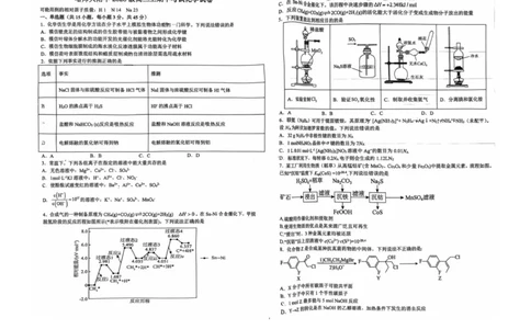 黑龙江省哈尔滨师范大学附属中学2026届高三上学期期中考试化学试题_2025年11月_251117黑龙江省哈尔滨师范大学附属中学2025-2026学年高三上学期11月期中考试（全科）