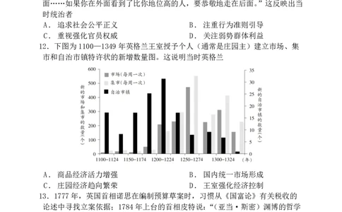 重庆八中2025入学考试历史试题_2025年9月_250902重庆市第八中学校2025-2026学年高三上学期入学考试（全科）_重庆市第八中学校2025-2026学年高三上学期入学考试历史