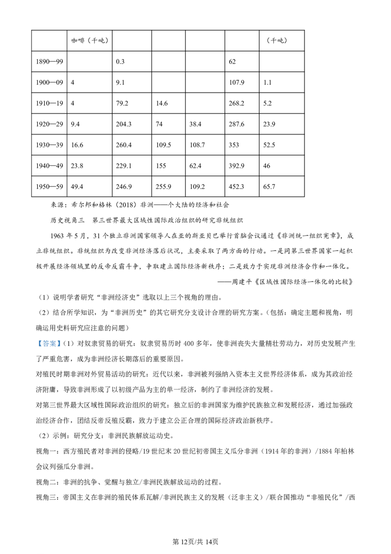 广东省深圳市罗湖区部分学校2023-2024学年高三上学期开学模拟考试（质量检测一）历史答案(1)_2023年8月_028月合集