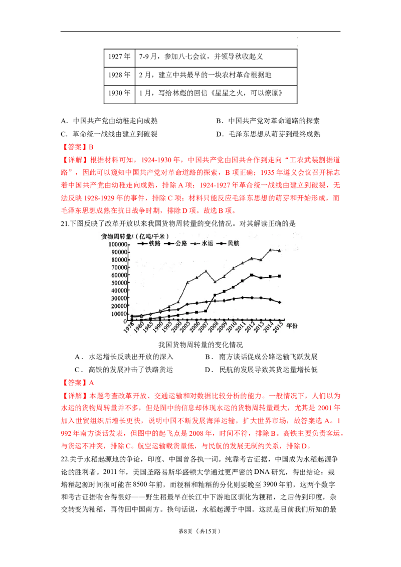 历史（浙江卷）（全解全析）_2023高考押题卷_学易金卷-2023学科网押题卷（各科各版本）_2023学科网押题卷-学易金卷-历史_历史（浙江卷）-学易金卷：2023年高考考前押题密卷