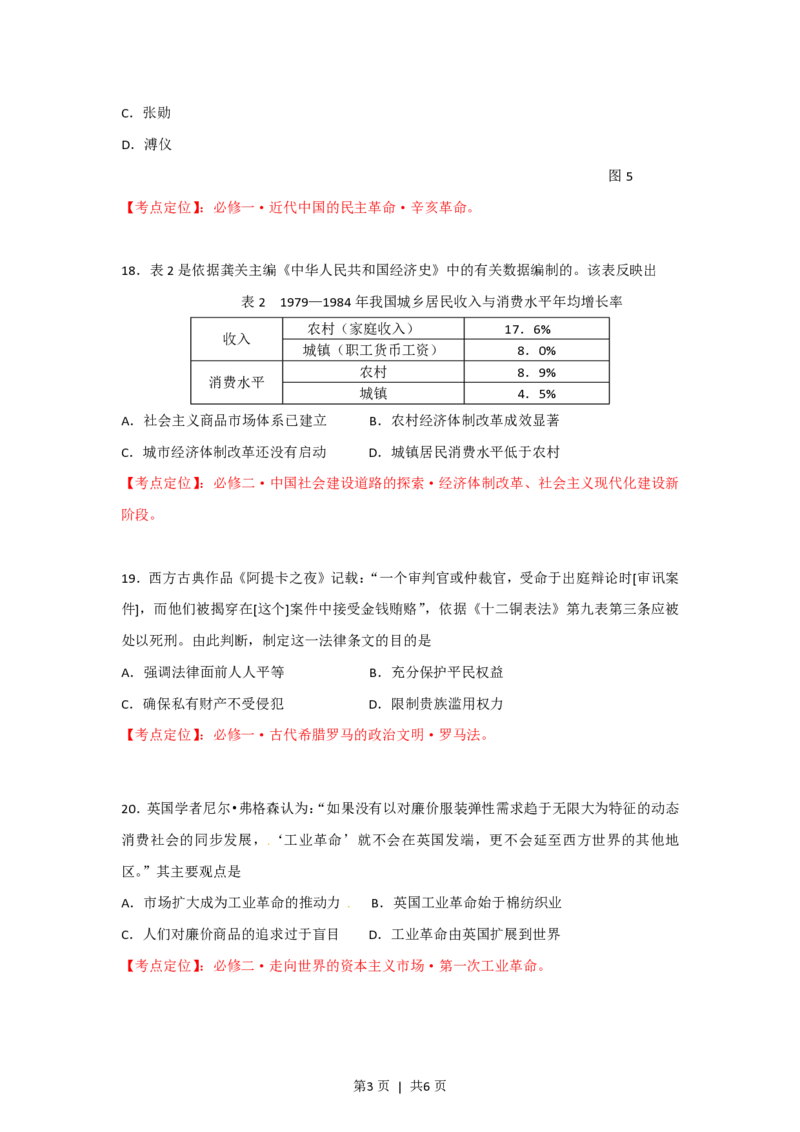 2012年高考历史试卷（安徽）（空白卷）_历史历年高考真题_新&middot;PDF版2008-2025&middot;高考历史真题_历史（按省份分类）2008-2025_2012-2024&middot;（安徽）历史高考真题