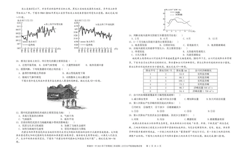 2023高三第二次月考_2023年8月_01每日更新_18号_2024届湖南省常德市第一中学高三上学期第二次月考_湖南省常德市第一中学2024届高三上学期第二次月考地理