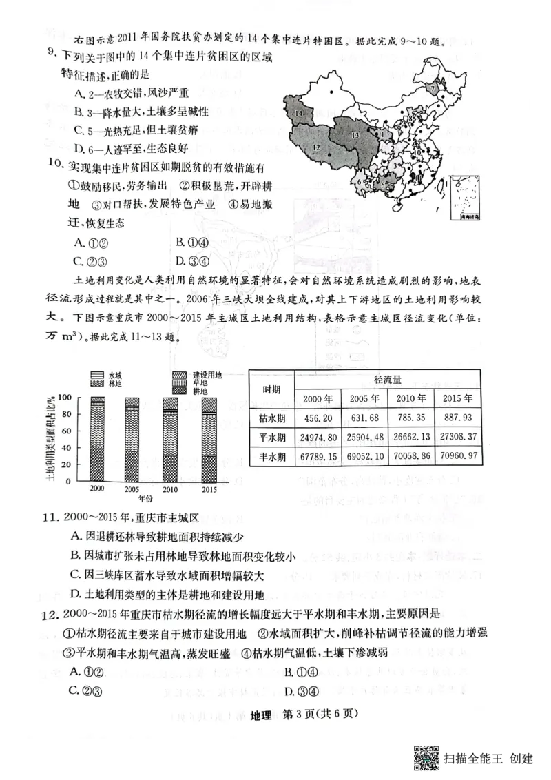 2023年齐市地区普高联谊校高三第一次月考地理(1)_2023年9月_029月合集_2024届黑龙江省齐齐哈尔市地区普高联谊校高三上学期9月月考