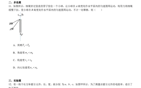 江苏物理-试题-p_近10年高考真题汇编（必刷）_2024年高考真题_高考真题（截止6.29）_其他地方卷（目前搜集不完整）_江苏卷（物、化）