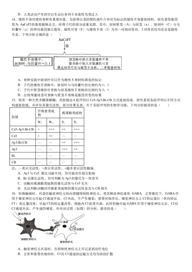 广东生物-试题-p_近10年高考真题汇编（必刷）_2024年高考真题_高考真题（截止6.29）_其他地方卷（目前搜集不完整）_广东卷（物、生、地）