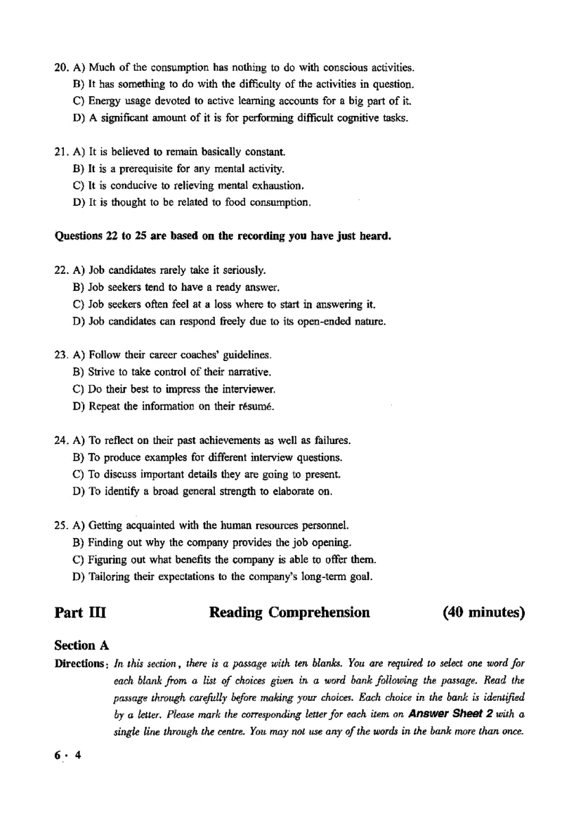 2020.12六级真题第2套可复制可搜索，打印首选_英语四六级整合_英语四六级真题版本二此版为主此文件夹会持续更新_六级真题_1.六级真题+答案解析+听力音频_2020年12月CET6