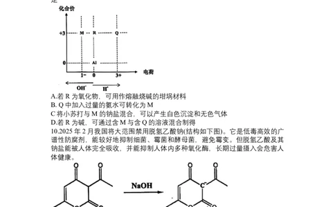 黑龙江省哈尔滨市第九中学校2024-2025学年高三上学期期中考试化学试卷（含答案）_11月_241102黑龙江省哈尔滨市第九中学2024-2025学年高三上学期期中考试